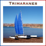 Launching trolleys for trimarans