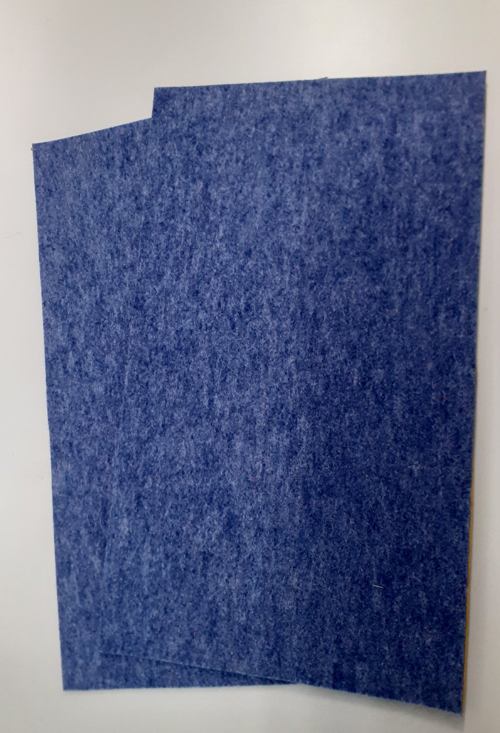 Nadelfilz-Zuschnitt für UNI-Schalen in blau meliert, 4mm stark,  seewasserfest